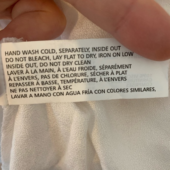 DEX WHITE SWEET SLEEVELESS TANK EMBROIDERY RUFFLE - Picture 10 of 10